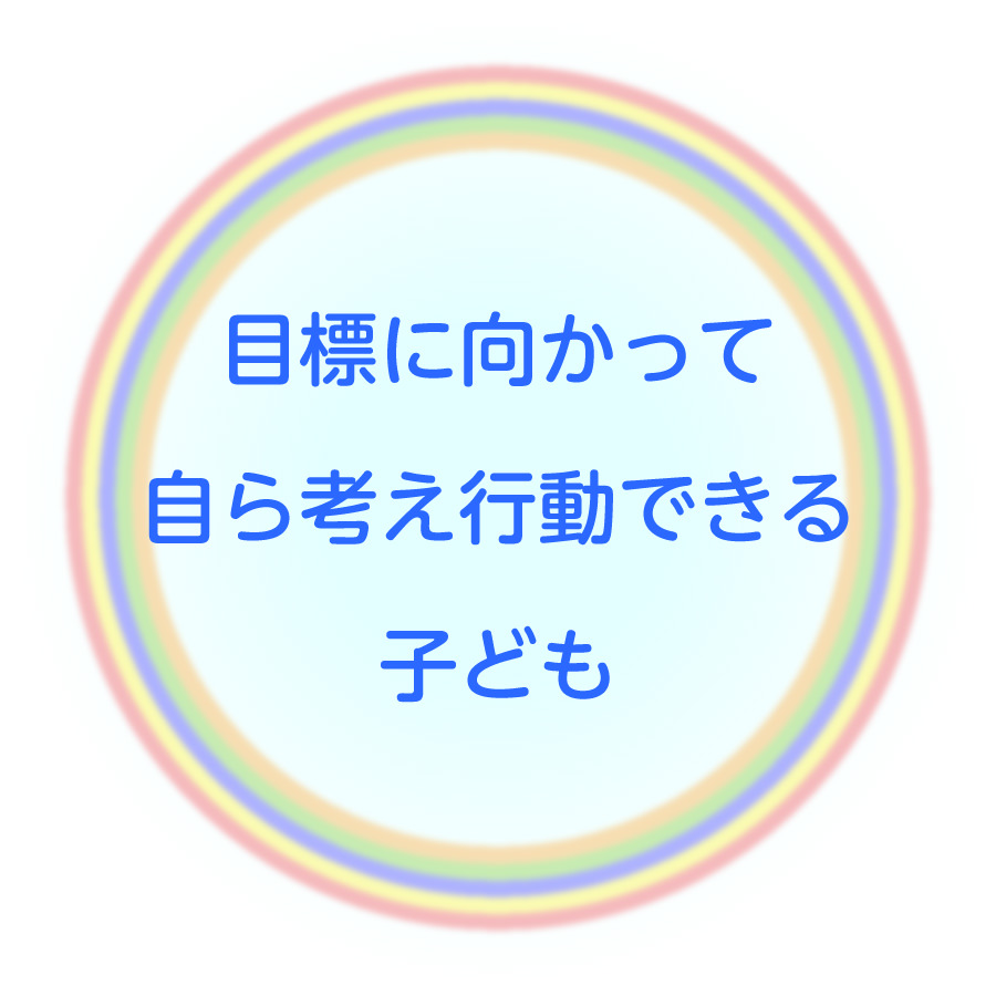 目標に向かって、自ら考え行動できる子ども